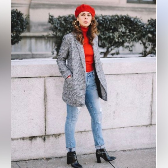 Brand New Classic Red Wool 100% Beret Hat, OS - Picture 11 of 12